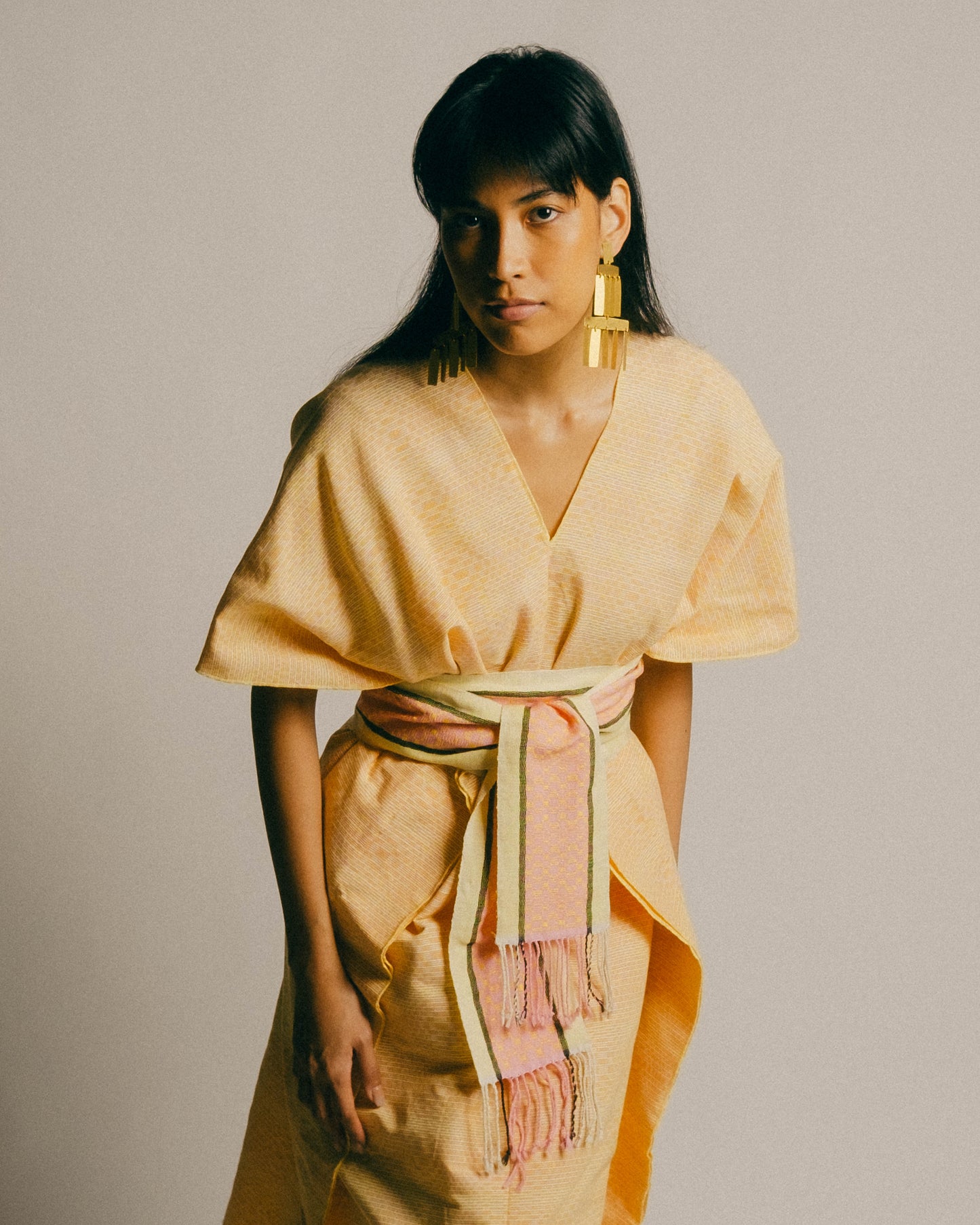 Himalayas Caftan - Yellow Vasarely