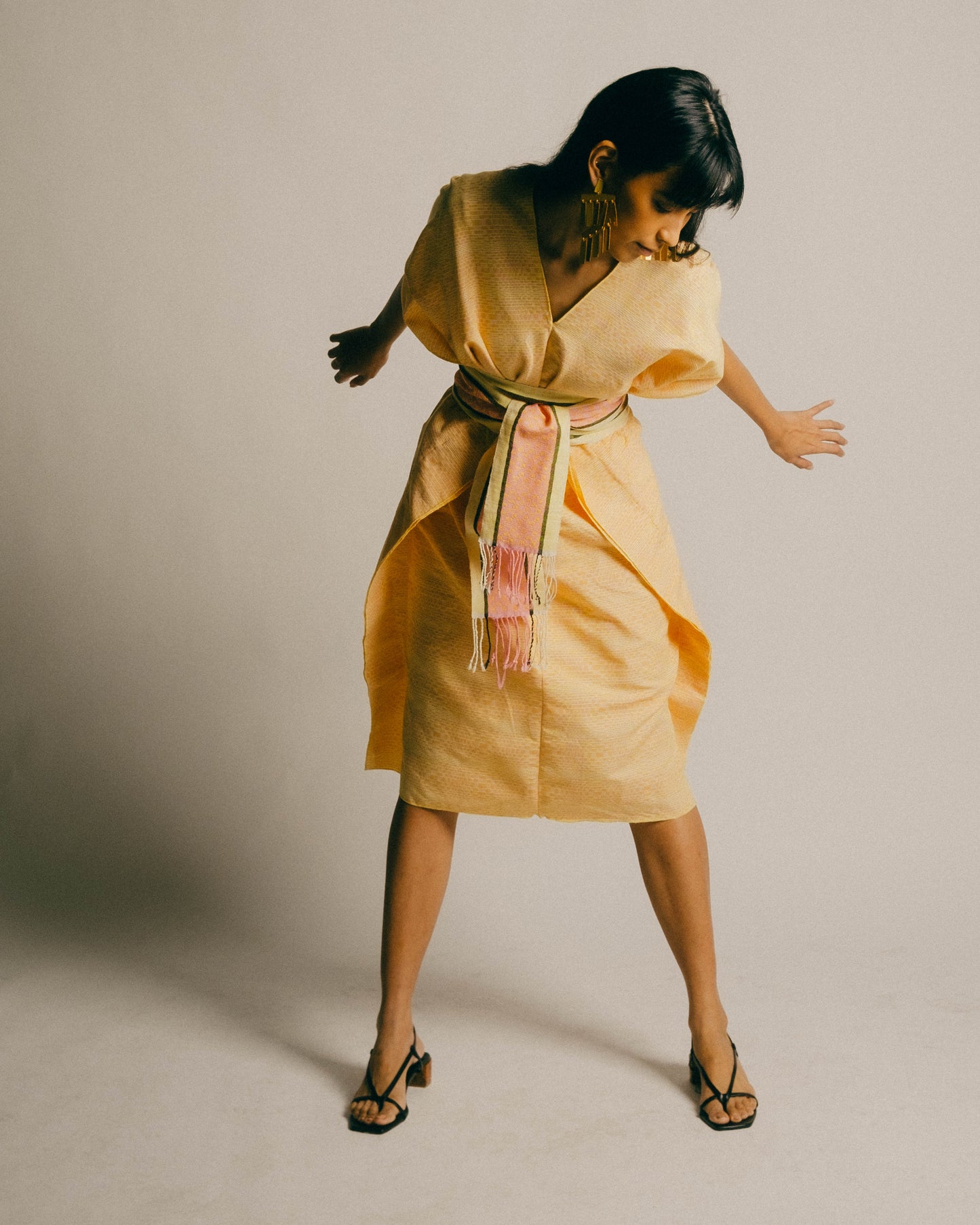 Himalayas Caftan - Yellow Vasarely