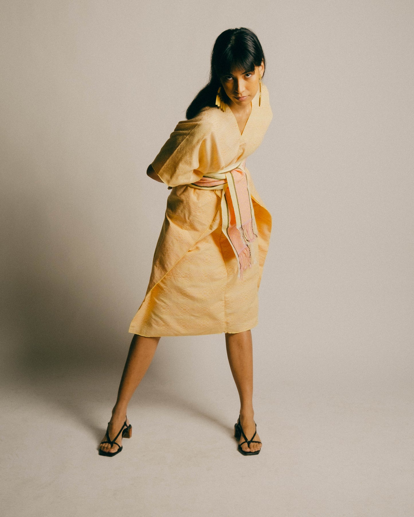 Himalayas Caftan - Yellow Vasarely