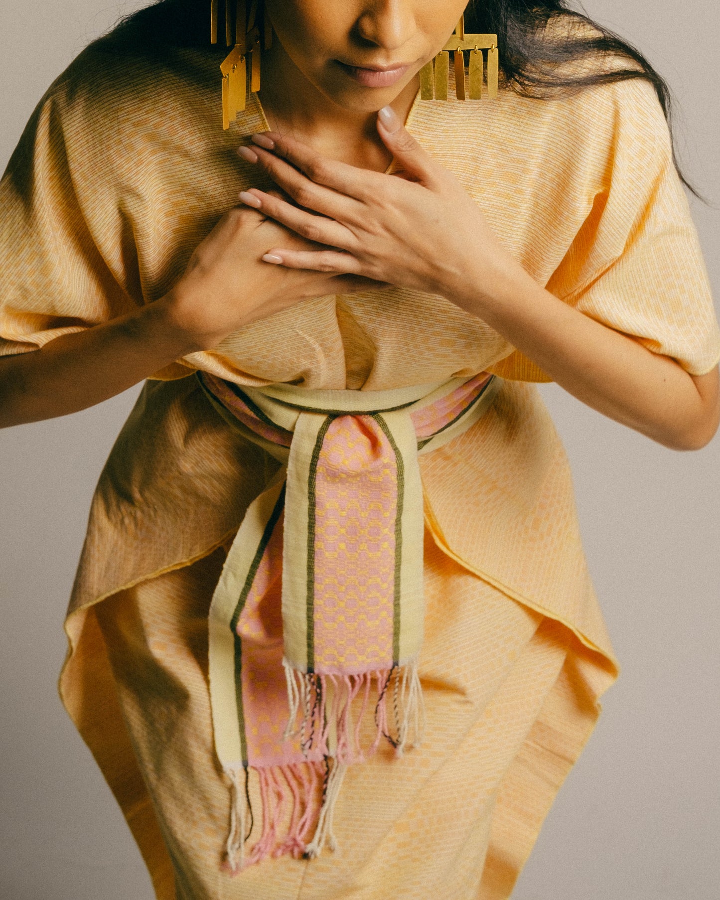 Himalayas Caftan - Yellow Vasarely