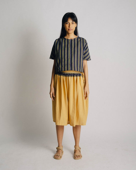 SALLY Top - Navy Stripes