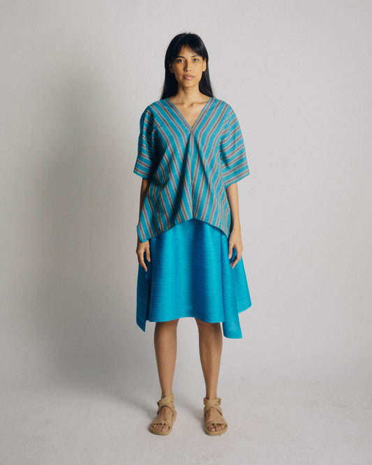 Square Top - Azul Stripes