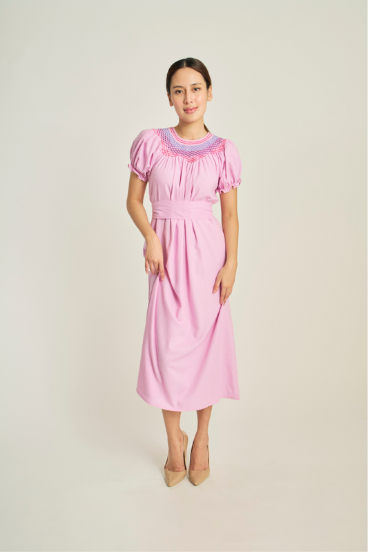 Camille Smock Dress - Orchid
