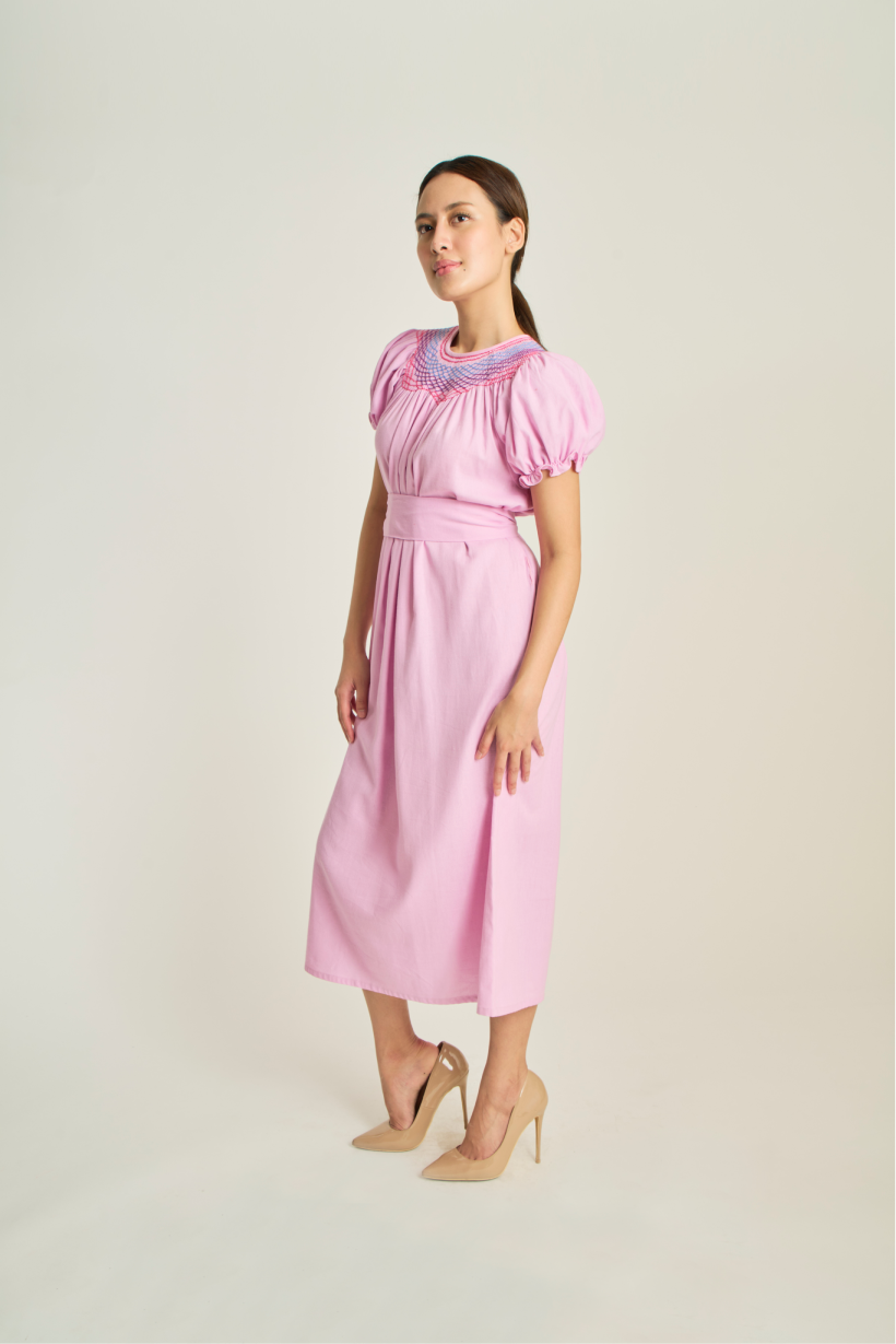 Camille Smock Dress - Orchid