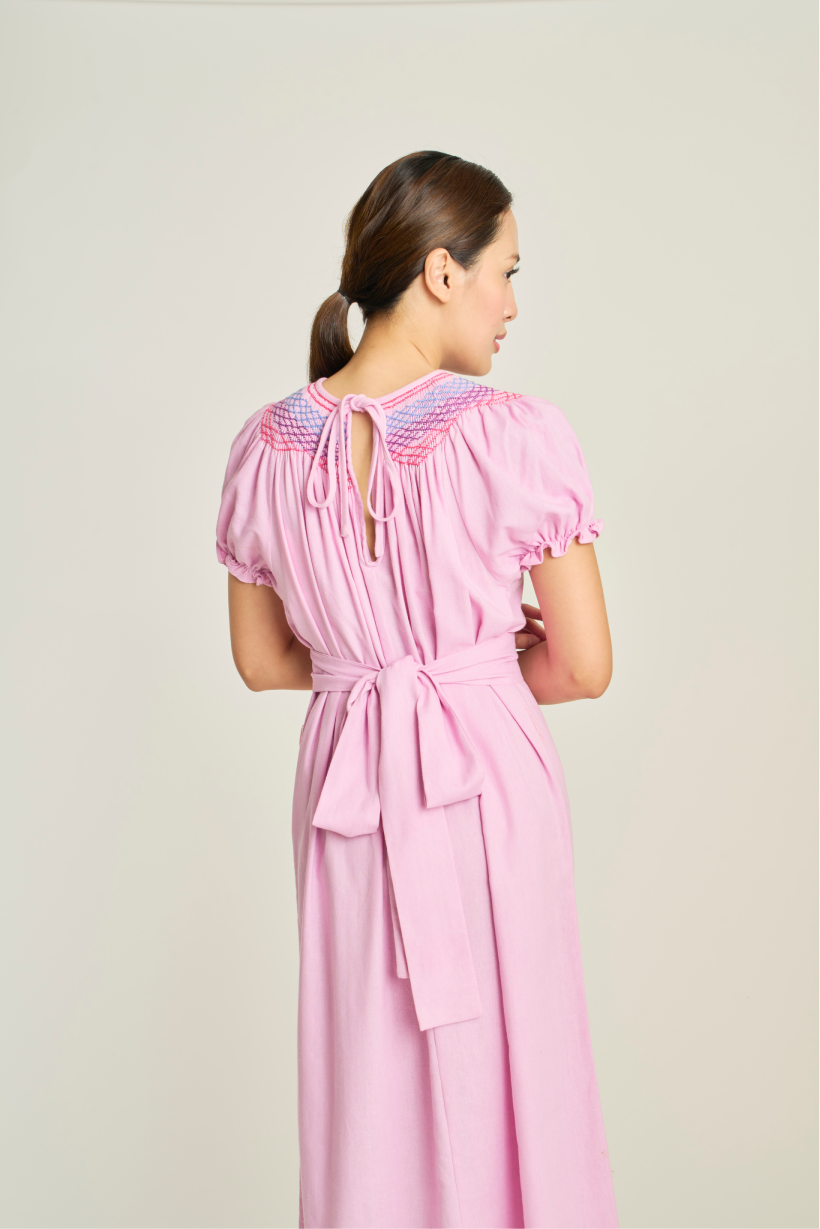 Camille Smock Dress - Orchid