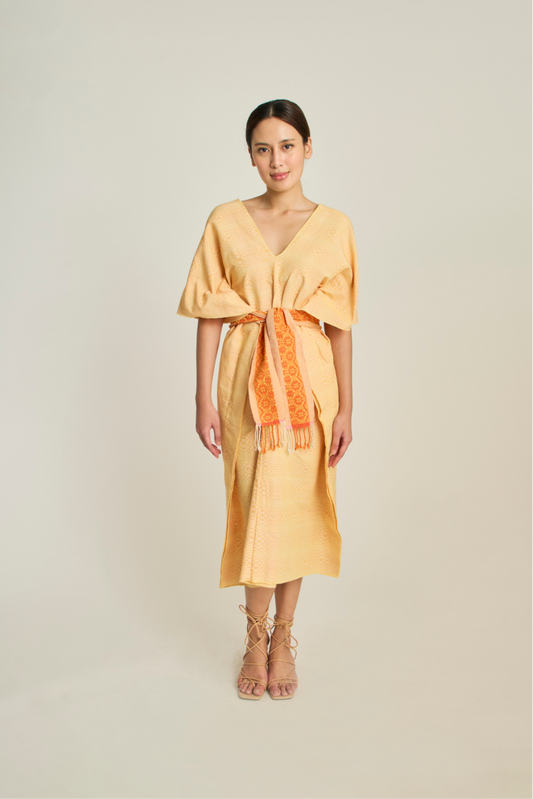 Himalayas Caftan - Yellow Vasarely
