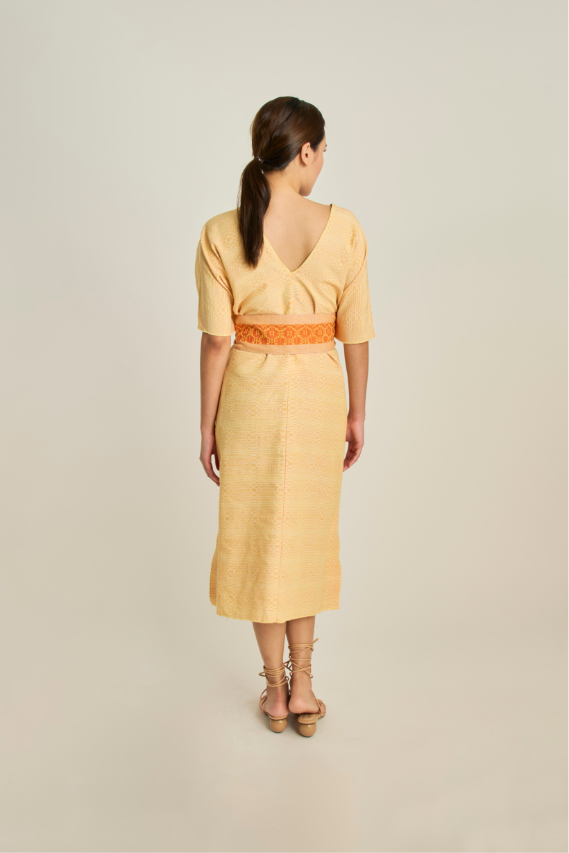 Himalayas Caftan - Yellow Vasarely
