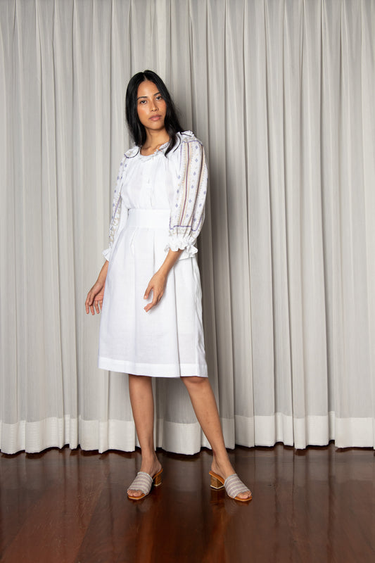 TALITHA Smock Dress in Chalk